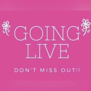Like this listing to be notified when I go live!!!!🛍️